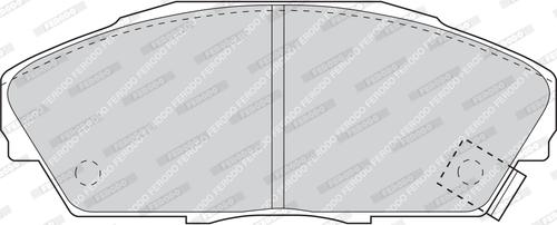 Ferodo FDB748 - Комплект спирачно феродо, дискови спирачки vvparts.bg