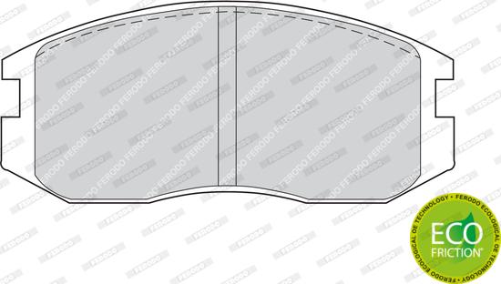 Ferodo FDB759 - Комплект спирачно феродо, дискови спирачки vvparts.bg