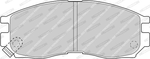 Ferodo FDB764-D - Комплект спирачно феродо, дискови спирачки vvparts.bg