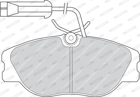 Ferodo FDB768 - Комплект спирачно феродо, дискови спирачки vvparts.bg