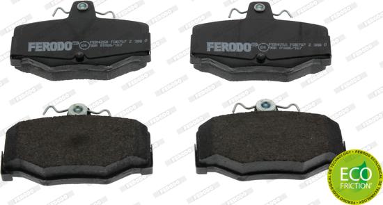 Ferodo FDB707 - Комплект спирачно феродо, дискови спирачки vvparts.bg