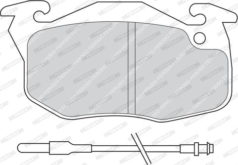 Ferodo FDB730 - Комплект спирачно феродо, дискови спирачки vvparts.bg