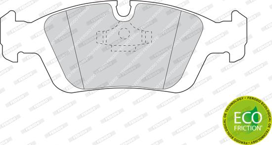 Ferodo FDB725 - Комплект спирачно феродо, дискови спирачки vvparts.bg