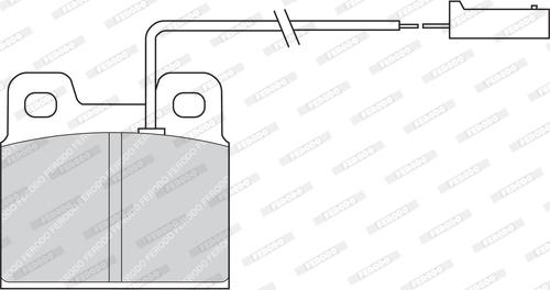 Ferodo FDB728 - Комплект спирачно феродо, дискови спирачки vvparts.bg