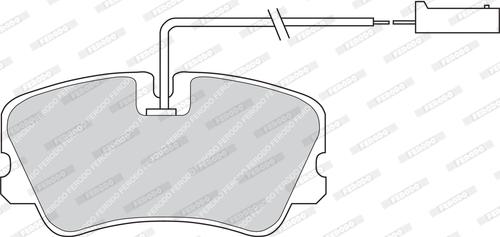 Ferodo FDB727 - Комплект спирачно феродо, дискови спирачки vvparts.bg