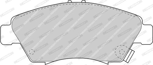 Ferodo FDB776-D - Комплект спирачно феродо, дискови спирачки vvparts.bg