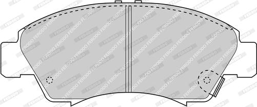 Ferodo FDB777-D - Комплект спирачно феродо, дискови спирачки vvparts.bg