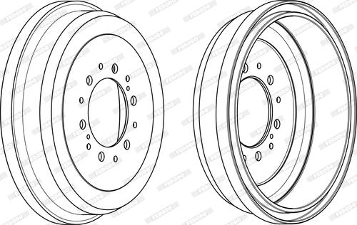 Ferodo FDR329091 - Спирачен барабан vvparts.bg