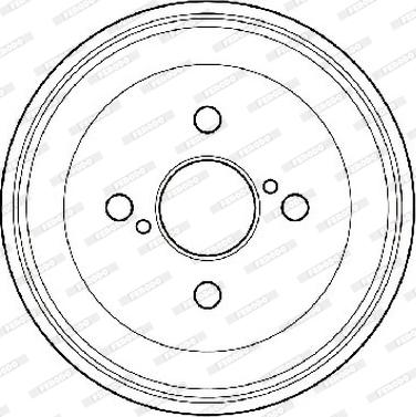 Ferodo FDR329083 - Спирачен барабан vvparts.bg