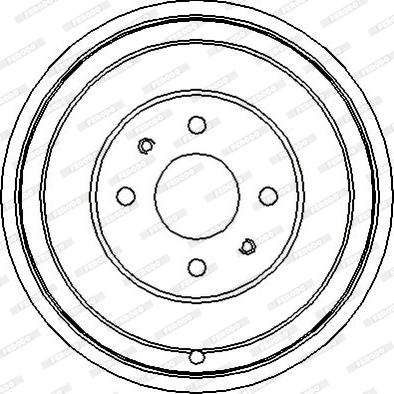 Ferodo FDR329022 - Спирачен барабан vvparts.bg