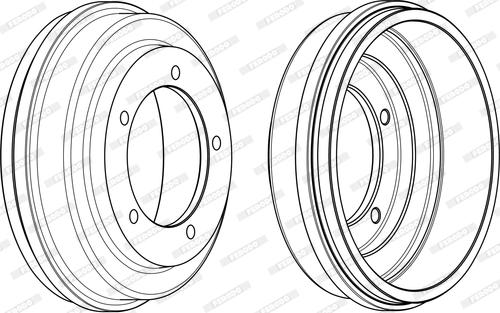 Ferodo FDR329192 - Спирачен барабан vvparts.bg