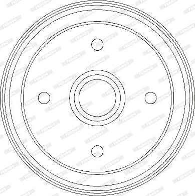 Ferodo FDR329327 - Спирачен барабан vvparts.bg