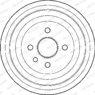 Ferodo FDR329204 - Спирачен барабан vvparts.bg