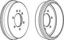 Ferodo FDR329213 - Спирачен барабан vvparts.bg