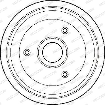 Ferodo FDR329231 - Спирачен барабан vvparts.bg