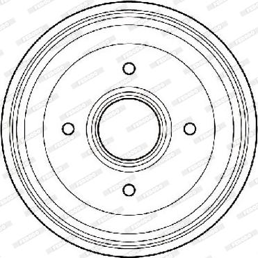 Ferodo FDR329700 - Спирачен барабан vvparts.bg