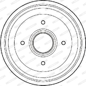 Ferodo FDR329701 - Спирачен барабан vvparts.bg