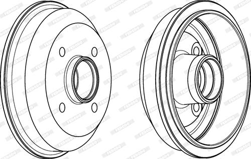 Ferodo FDR329715 - Спирачен барабан vvparts.bg