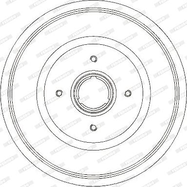 Ferodo FDR329733 - Спирачен барабан vvparts.bg