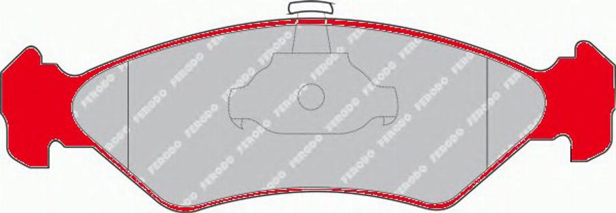 Ferodo FDS1082 - Комплект спирачно феродо, дискови спирачки vvparts.bg