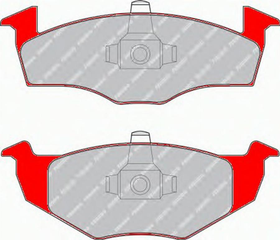 Ferodo FDS1288 - Комплект спирачно феродо, дискови спирачки vvparts.bg