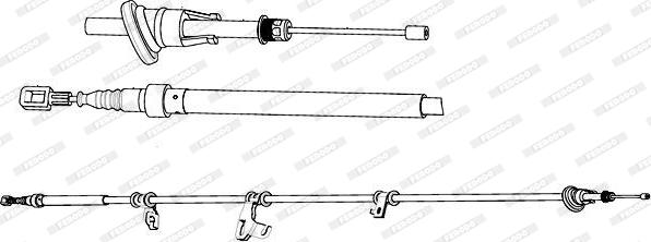 Ferodo FHB434549 - Жило, ръчна спирачка vvparts.bg