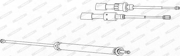 Ferodo FHB433030 - Жило, ръчна спирачка vvparts.bg