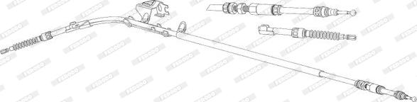 Ferodo FHB432942 - Жило, ръчна спирачка vvparts.bg