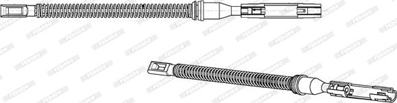 Ferodo FHB432935 - Жило, ръчна спирачка vvparts.bg