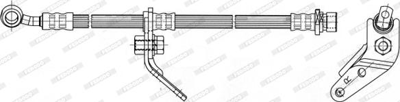 Ferodo FHY3184 - Спирачен маркуч vvparts.bg