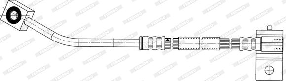 Ferodo FHY3204 - Спирачен маркуч vvparts.bg