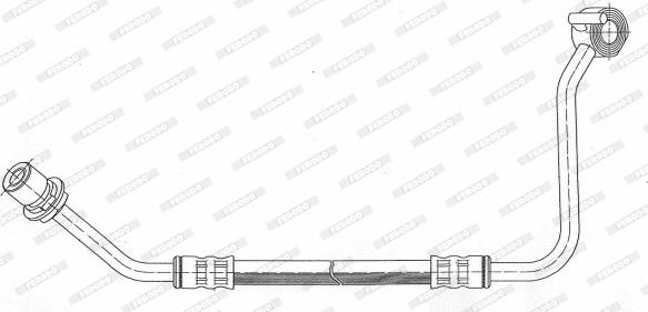 Ferodo FHY2493 - Спирачен маркуч vvparts.bg