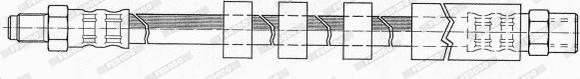 Ferodo FHY2529 - Спирачен маркуч vvparts.bg