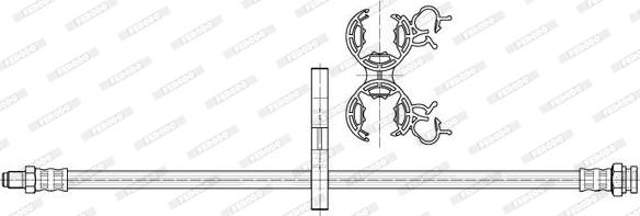 Ferodo FHY2618 - Спирачен маркуч vvparts.bg