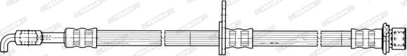 Ferodo FHY2628 - Спирачен маркуч vvparts.bg