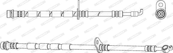 Ferodo FHY2830 - Спирачен маркуч vvparts.bg