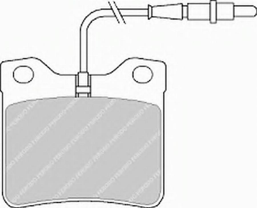 Ferodo FQT619 - Комплект спирачно феродо, дискови спирачки vvparts.bg