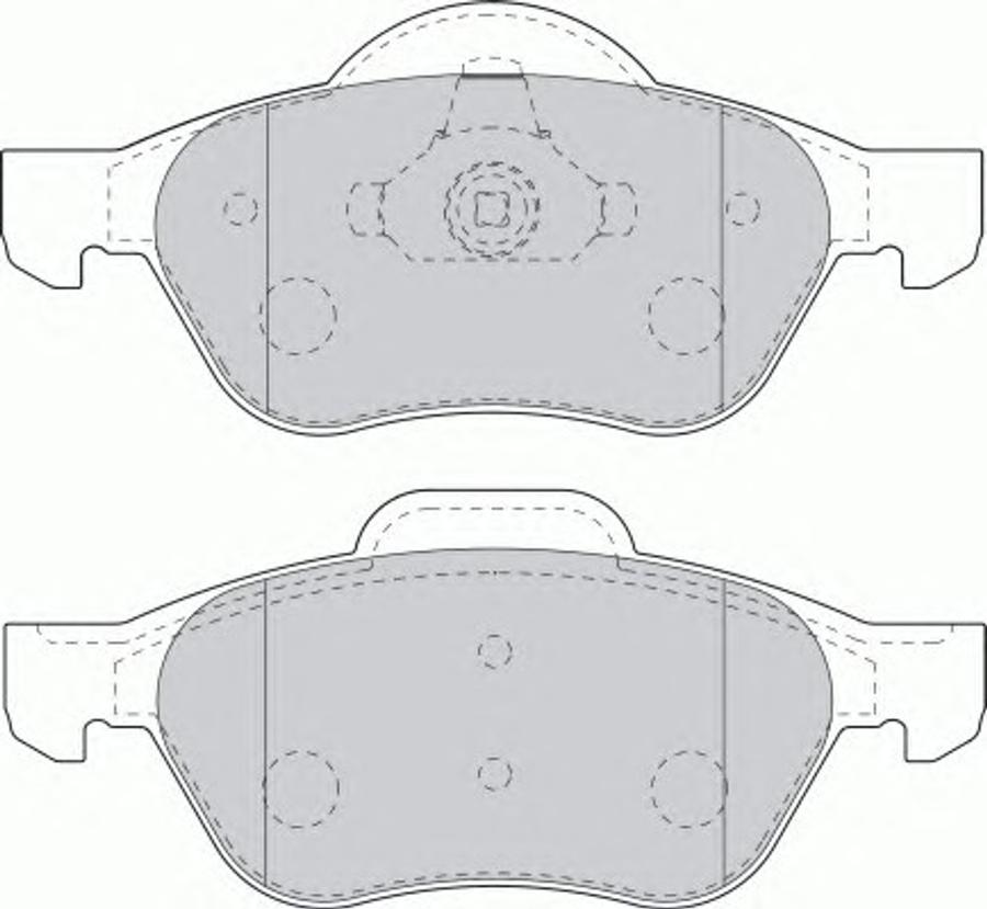 Ferodo FQT1440 - Комплект спирачно феродо, дискови спирачки vvparts.bg