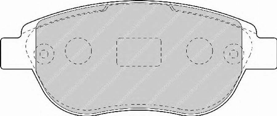 Ferodo FQT1476 - Комплект спирачно феродо, дискови спирачки vvparts.bg