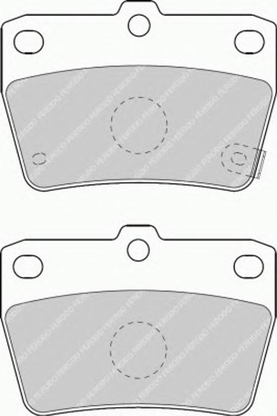 Ferodo FQT1531 - Комплект спирачно феродо, дискови спирачки vvparts.bg