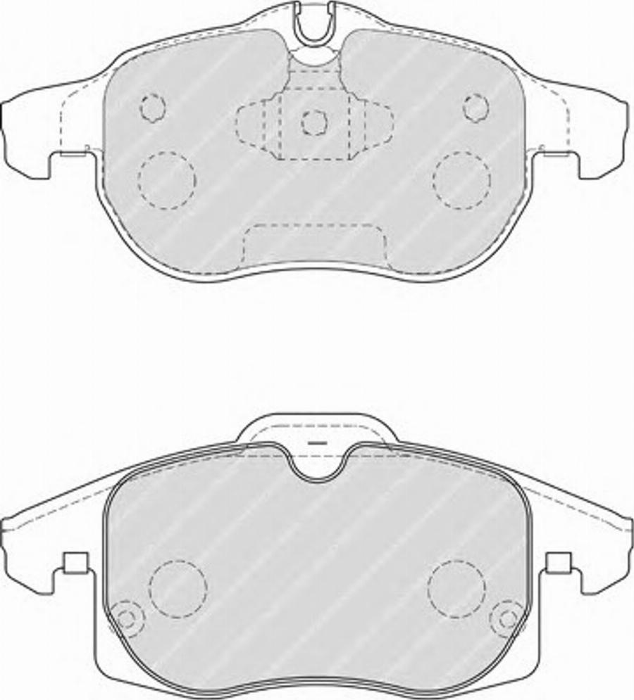 Ferodo FQT1520 - Комплект спирачно феродо, дискови спирачки vvparts.bg