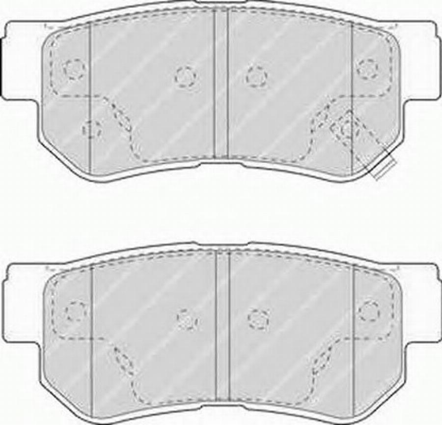 Ferodo FQT1606 - Комплект спирачно феродо, дискови спирачки vvparts.bg