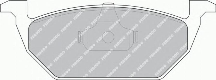 Ferodo FQT1094 - Комплект спирачно феродо, дискови спирачки vvparts.bg