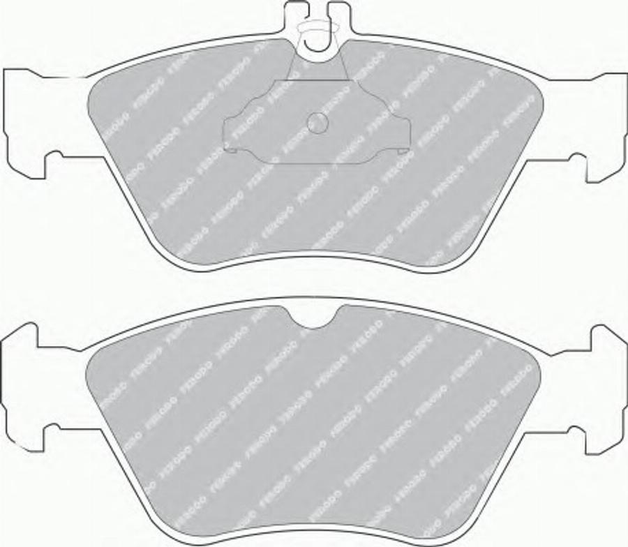 Ferodo FQT1049 - Комплект спирачно феродо, дискови спирачки vvparts.bg