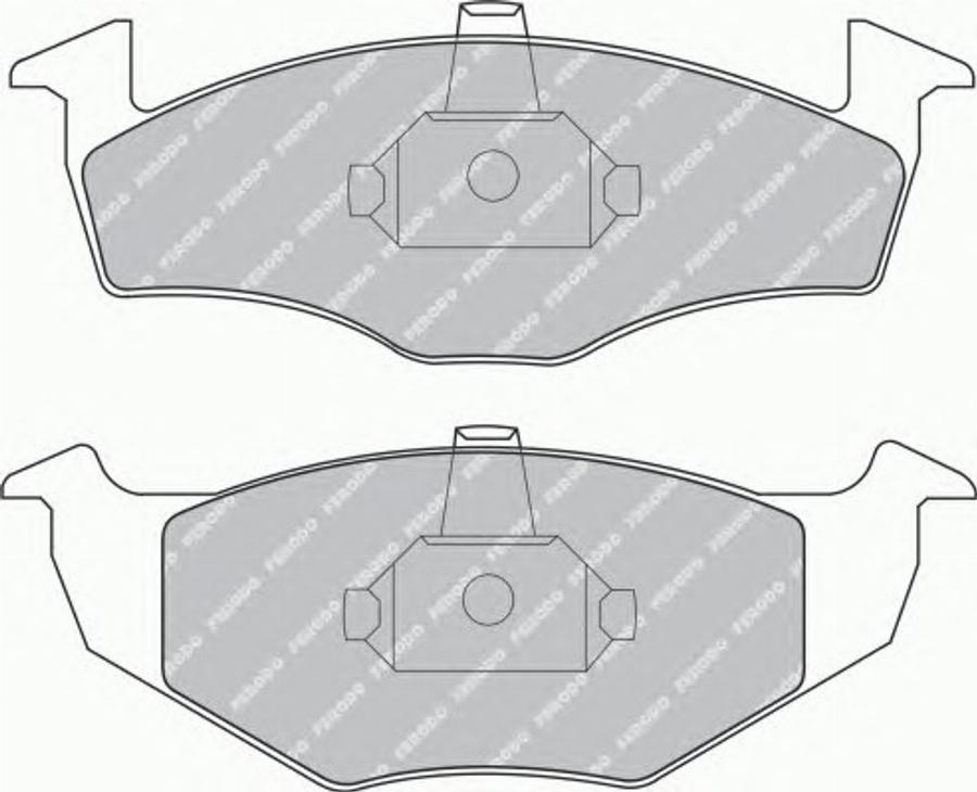 Ferodo FQT1101 - Комплект спирачно феродо, дискови спирачки vvparts.bg