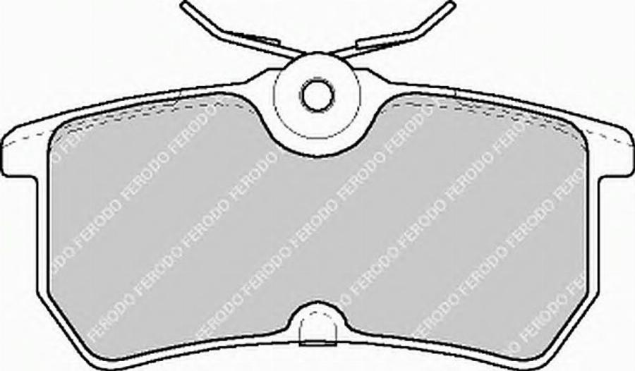 Ferodo FQT1319 - Комплект спирачно феродо, дискови спирачки vvparts.bg