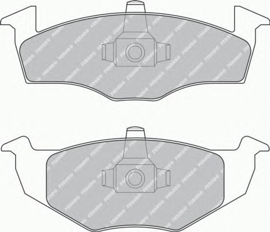 Ferodo FQT1288 - Комплект спирачно феродо, дискови спирачки vvparts.bg