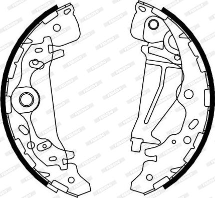 Ferodo FSB4096 - Комплект спирачна челюст vvparts.bg