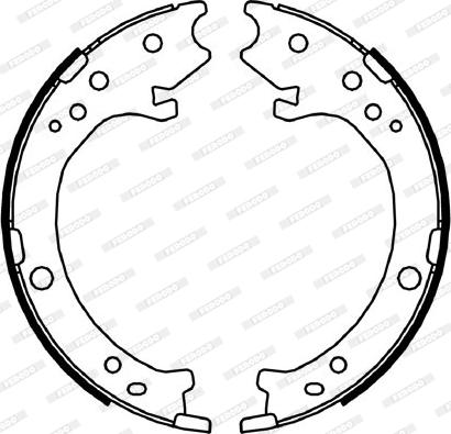 Ferodo FSB4043 - Комплект спирачна челюст, ръчна спирачка vvparts.bg