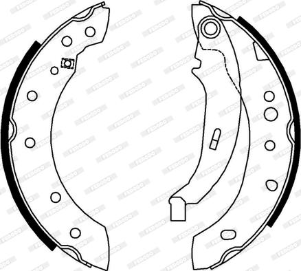 Ferodo FSB4012 - Комплект спирачна челюст vvparts.bg